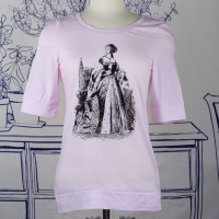 Anne Boleyn Elbow Length T-shirt (Soft Pink)