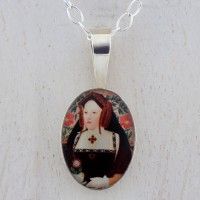 Katherine of Argagon Sterling Silver Mini Oval Pendant