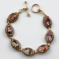 King Henry VIII and His Six Wives Bronze Bracelet