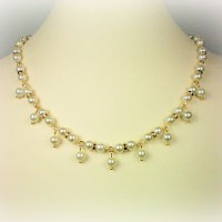 Elizabeth Pearl Dangle Necklace