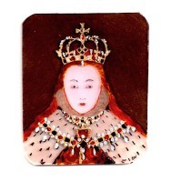 Elizabeth I Coronation Shrinky Dink