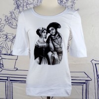 Anne Boleyn and Henry VIII Elbow Length T-shirt (White)