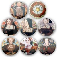Henry VIII and Six Wives Buttons or Magnets