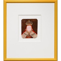 Elizabeth I Coronation Framed Shrinky Dink Portrait
