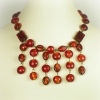 Anne Boleyn Ruby Stone Drop Necklace
