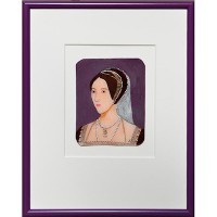 Anne Boleyn Framed Shrinky Dink Portrait