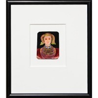 Anne of Cleves Framed Shrinky Dink Portrait