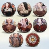 Henry VIII and Six Wives Buttons or Magnets