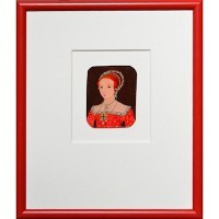 Young Elizabeth Framed Shrinky Dink Portrait
