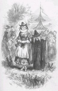 Anne Redferne and "Chattox" depicted in the novel "The Lancashire Witches"