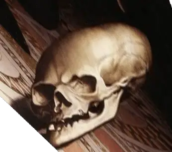 The skull hidden in the painting