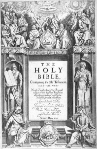 Frontispiece to the King James Bible, 1611