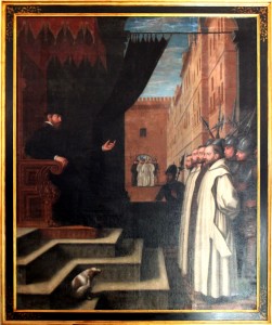 The Carthusian Monks appearing before Cromwell. Copyright Tim Ridgway