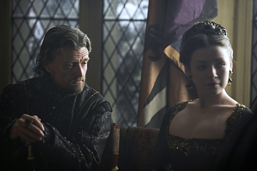 Chapuys and Mary in The Tudors series