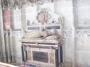 The tomb of Robert Dudley, "the noble impe"