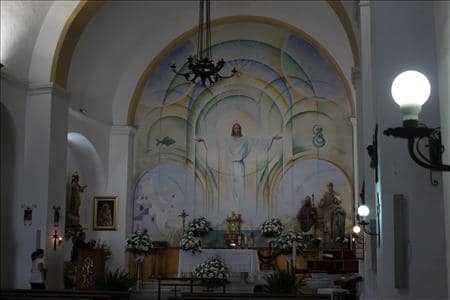 Inside the Church of Santa Maria