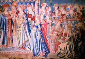 Tapestry depicting the marriage of Mary Tudor and Louis XII, photo by Tim Ridgway