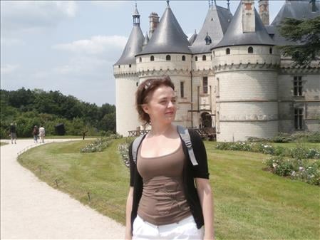 Sarah at the Château de Chaumont