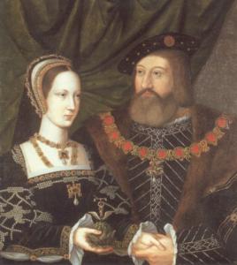 Mary Tudor with her second husband, Charles Brandon, Duke of Suffolk