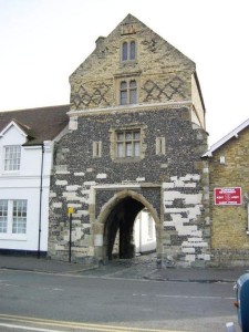 Fishergate in Sandwich, one of the medieval town gates