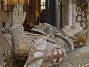 The effigies of Sir Francis Knollys and his wife Catherine at St Nicholas Church,  Rotherfield Greys. Courtesy of Eric Hardy