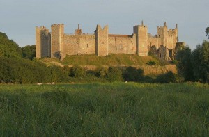 Framlingham Castle, Suffolk, where Lady Anne was born in December 1472, and where her father, the 4th Duke of Norfolk, died in January 1476.