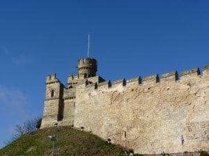 Part of the defences of Lincoln Castle. One of the 4 surviving copies of the 1215 Magna Carta is kept here, although it actually belongs to the nearby Cathedral © Marilyn Roberts 2015