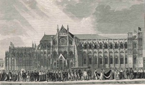 The coronation procession of Anne Boleyn to Westminster Abbey