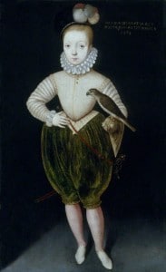 James I (James VI) as a boy, attributed to Rowland Lockey, after Arnold Bronckorst.