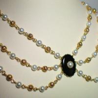 Princess Mary Black Stone Necklace
