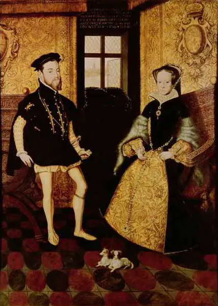 Mary I and PHilip II of Spain