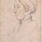 Sketch of an unknown woman, possibly Anne Boleyn, by Hans Holbein