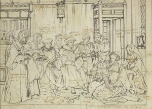 Study for the Family Portrait of Thomas More by Holbein