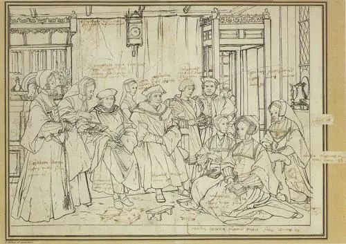 Study for the Family Portrait of Thomas More by Holbein