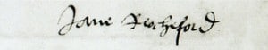 Signature of Jane Boleyn, Lady Rochford