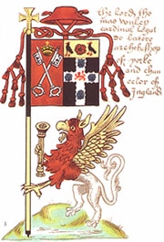 Wolsey's banner Banner of Thomas Wolsey