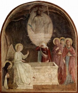 Resurrection Women at the empty tomb, by Fra Angelico, 1437-1446.