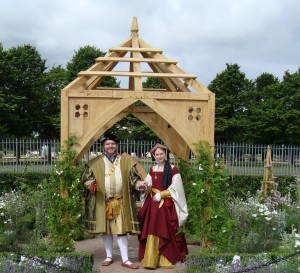 Lauren as Jane Seymour at the Hampton Court Palace Flower Show