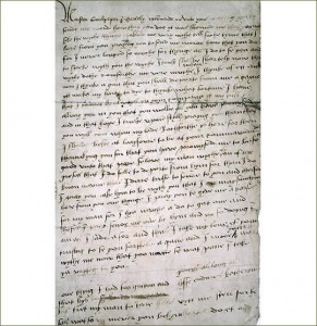 Catherine Howard Letter to Culpeper