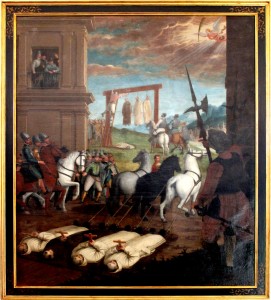 Carthusian martyrs, painting by Fray Juan Sánchez Cotán