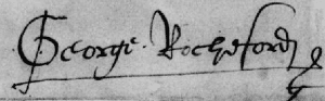 George Boleyn signature