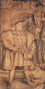 Holbein's sketch of preparatory sketch of Henry VIII.