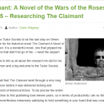 The Claimant: A Novel of Wars of the Roses Book Tour Final Stop