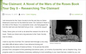 The_Claimant_A_Novel_of_the_Wars_of_the_Roses_Book_Tour_Day_5_-_Researching_The_Claimant_-_The_Tudor_Society_-_2015-02-13_10.39.48