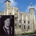 Photo of Tower of London and a portrait of Francis Weston