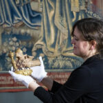 Anne Boleyn’s Carved Falcon Badge on display at Hampton Court Palace