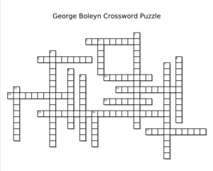 George Boleyn crossword puzzle