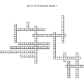 A picture of the Henry VIII crossword puzzle
