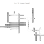#FridayFun – Henry VIII Crossword Puzzle 1