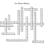 #FridayFun – Six Wives Places Crossword Puzzle